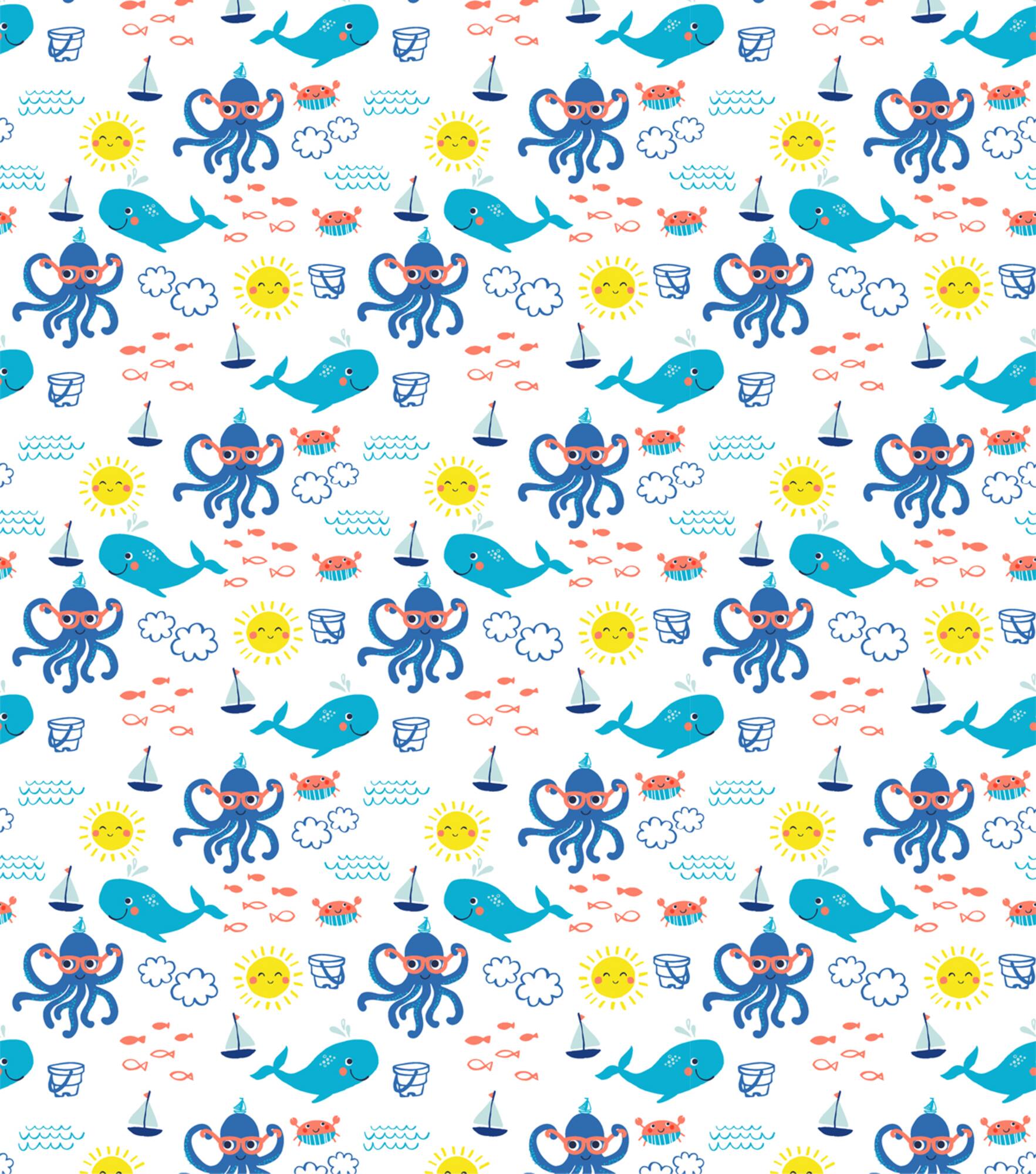Springs Creative Love the Sea Cotton Fabric
